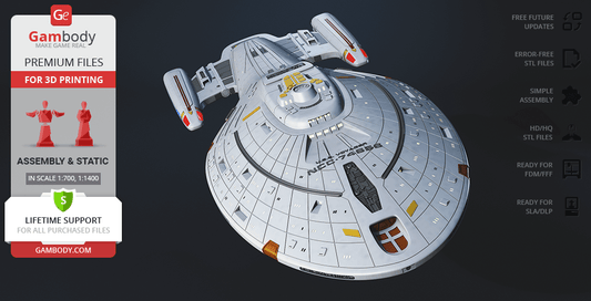 USS Voyager 3D Printing Model | Assembly