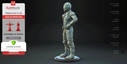 Universal Pilot Pack Free STL Files | Assembly Model